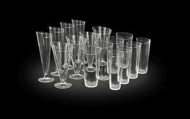 A set of 16 Carlo Moretti Cartoccio drinking glasses