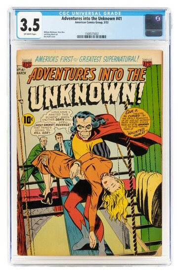 ADVENTURES INTO THE UNKNOWN #41 * CGC 3.5 * Hamlet from