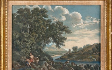 AFTER CLAUDE LORRAIN (France/Italy, circa 1600-1682), "Mercury, Argos and Io", 18th Century.