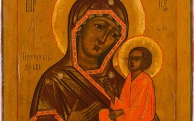 AN ICON SHOWING THE TIKHVINSKAYA MOTHER OF GOD Russian,...