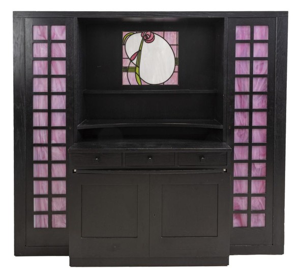 AN ITALIAN ARTS AND CRAFTS CREDENZA BY CHARLES RENNIE MACKINTOSH, MANUFACTURED BY CASINA, 20TH CENTURY