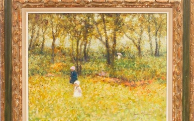 ANDRE GISSON OIL ON CANVAS, SUMMER FIELD