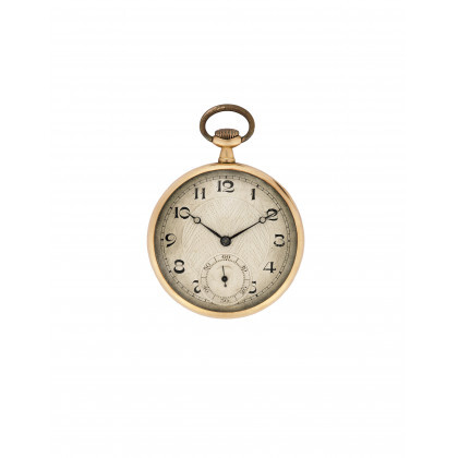 ANONYMOUS Gent's 18K gold pocket watch Early 20th century Manual wind movement Silvered dial with Arabic numerals, auxiliary dial Case…Read more