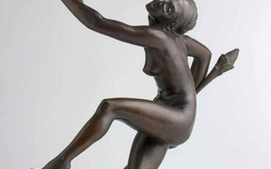 ANONYMOUS SCULPTOR - Dancing female figure, about