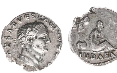 AR Denarius (Rome AD end 69-early 70, 3.39g) - Laureate...