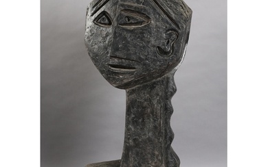 ARR Helen Sinclair (b 1954), Bronze Head, garden sculpture, ...