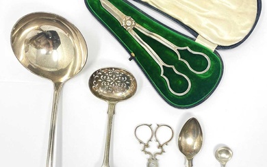ASSORTED ENGLISH SILVER SERVING PIECES