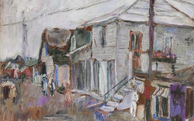 Abraham Manievich 1883-1942 (Russian, American) Street