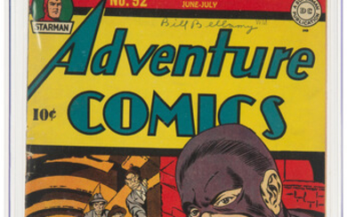 Adventure Comics #92 (DC, 1944) CGC FN 6.0 Light...