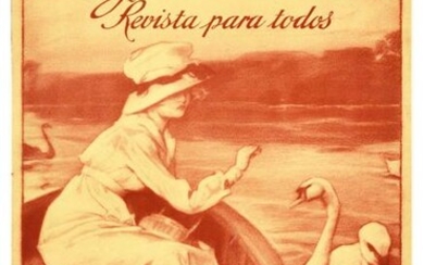 Advertising Poster Hojas Selectas Magazine Lady Lake