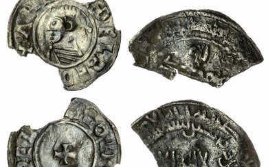 Aethelred II (978-1016), Last Small Cross, Penny, Northampton or Norwich, Eadweard; also, Viking 'Hack' Silver, an Abbasid Dirham, AH270 or AH290 [c. 883-903]