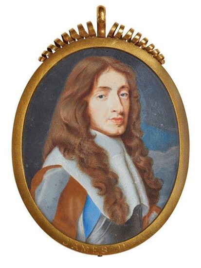 After Samuel Cooper, English 1609-1672- Portrait miniature...