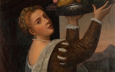 After Titian: Girl with Basket of Fruit (Lavinia)