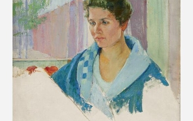 Agnes Millen Richmond "Self-Portrait" Oil on Canvas