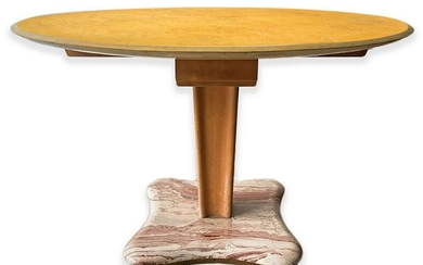 Aldo Tura Milano, wooden table toy, top covered in