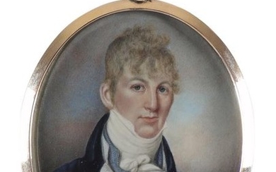 λAlexander Gallaway (Scottish act. 1794-1812) Portrait miniature of...
