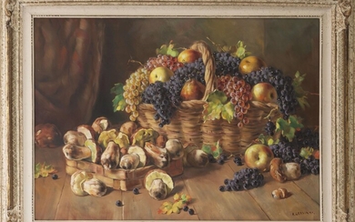 Alfio Paolo GRAZIANI (1900-1981) "Nature morte aux fruits"