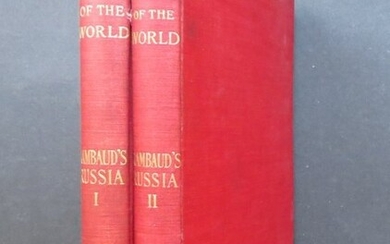 Alfred Rambaud, History of Russia, 2vol.Ed. 1898 ill.