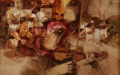 Alvar Sunol Oil on Canvas Painting