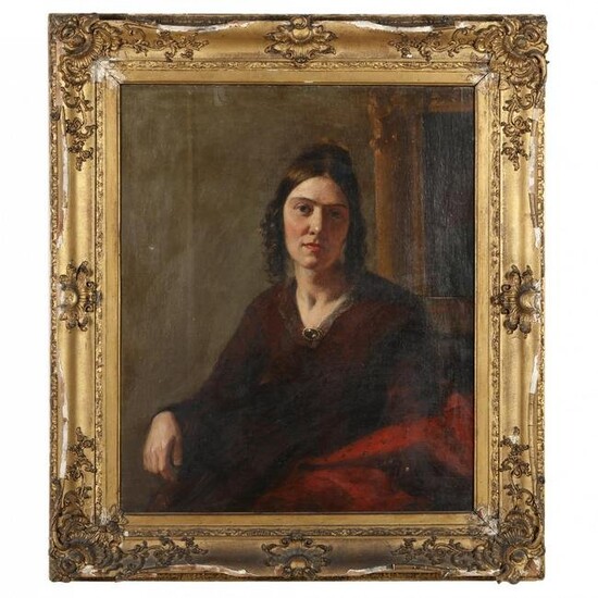 American School (mid-19th century), Portrait of a Woman