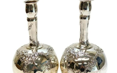 American Sterling Silver Bud Vases #1175. circa 1900
