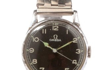 An Omega military wristwatch