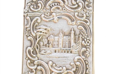 An early Victorian silver visiting card case