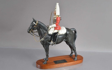 An equestrian "Connoisseur Model" by Beswick of a Trooper of the Life Guard mounted on horseback