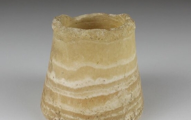 Ancient Egyptian Alabaster Vessel - (1)