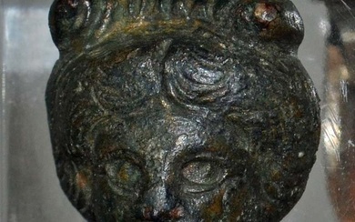 Ancient Roman, Empire Bronze Ancient Roman Bronze Applique - Head of Venus