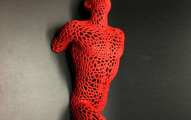 Andrea Giorgi - Wall sculpture - Escape (red)