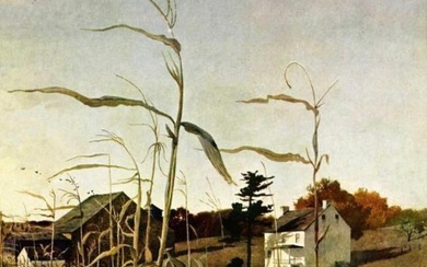 Andrew Wyeth "Autumn Cornfield, 1950" Print