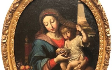 Anonimo del XVIII secolo (Da Pierre Mignard) - Madonna dell'uva