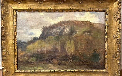 Antique 19th Century American Rhode Island Artist George William Whitaker Painting Signed