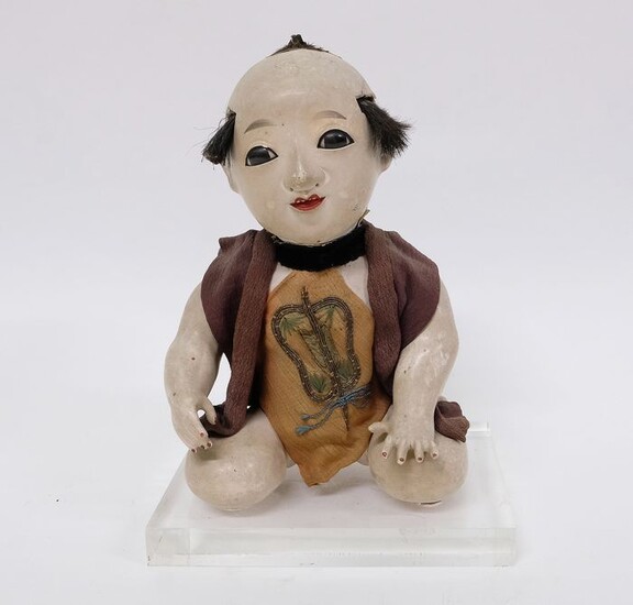 Antique Doll Gosho-Ningyo Child Figure - Mixed materials - Japan - Meiji period (1868-1912)