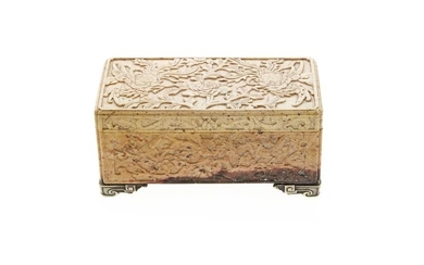 Antique Sterling & Soapstone Box by Lebkuecher