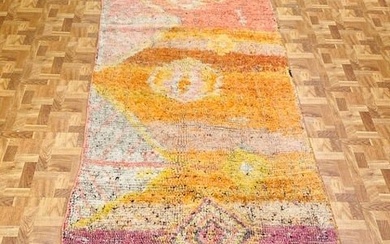 Antique Turkish Ushak rug fargment rug-4741