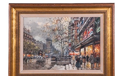 Antoine BLANCHARD: Paris Street - Painting