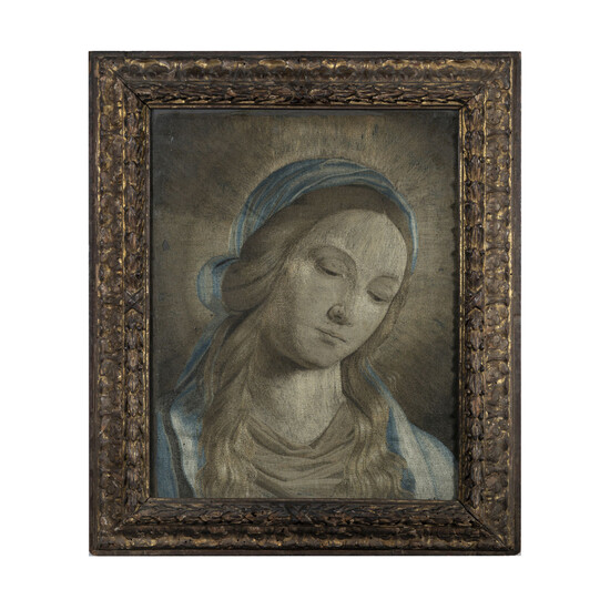 Arazzo raffigurante il volto della Madonna da Giovanni Battista...