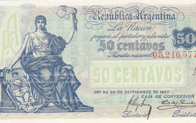 Argentina 50 centavos 1918-21