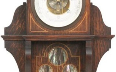 Arts & Crafts Inlaid Barometer
