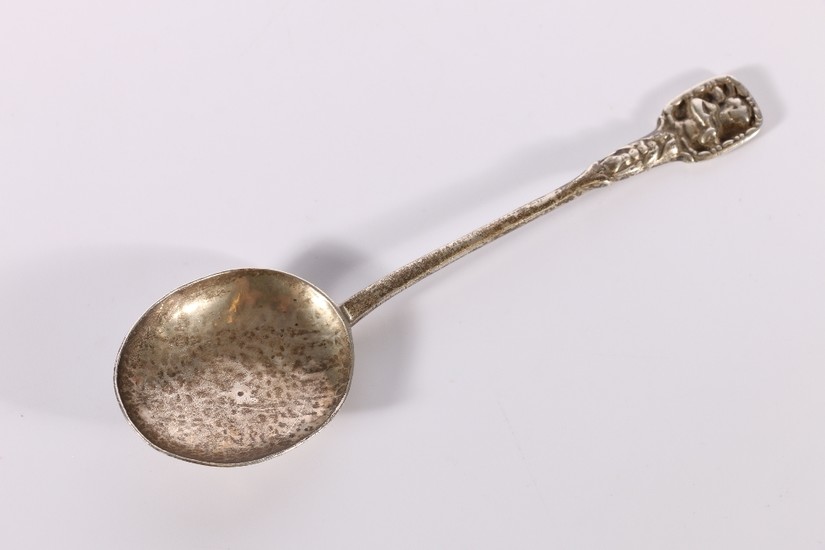 Arts & Crafts hammered silver spoon by Winifred King &am...