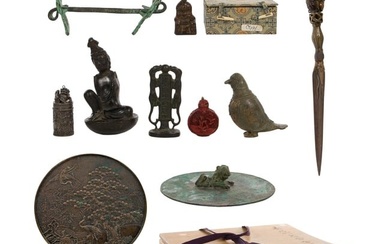 Asian Metal Object Assortment