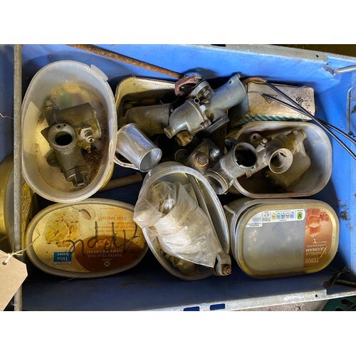 Assorted Velocette spares: Carburettors and parts