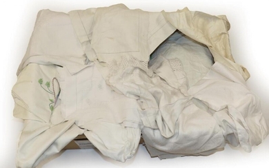 Assorted White Linen and Cotton, comprising bed sheets, table linen,...