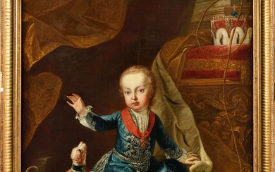 Attribué à Martin Van MEYTENS (1695 - 1770) Portrait de l'archiduc Joseph enfant, futur empereur...