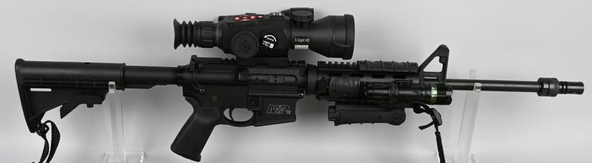 B0XED DECKED OUT S&W MODEL M&P 15 SEMI-AUTO RIFLE