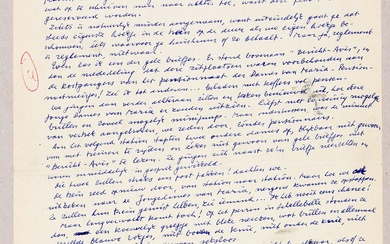 BOON, Louis Paul "Pensionnaat". Zaterdag [7 maart 1970] Handschrift, 4to: 1 p. "Vorige week hadden...