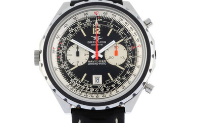 BREITLING - a stainless steel Navitimer Chrono-Matic chronograph wrist watch, 48mm.