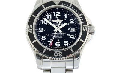BREITLING - a stainless steel SuperOcean II 42 bracelet watch, 42mm.